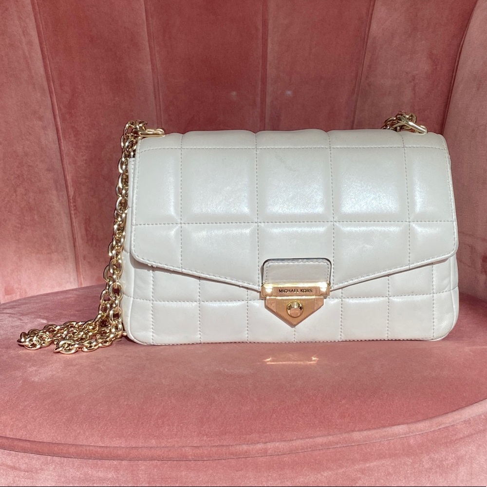 michael kors large quilted soho bag ☁️